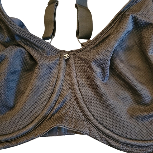Breezies sz 44 C charcoal gray underwire bra - Picture 2 of 4